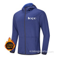 Aangepast logo gewoon zip -omhoog zipper hoodies voor heren